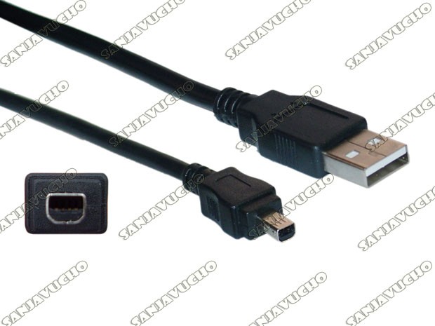 &+ CABLE USB A USB MINI DE 4 PIN